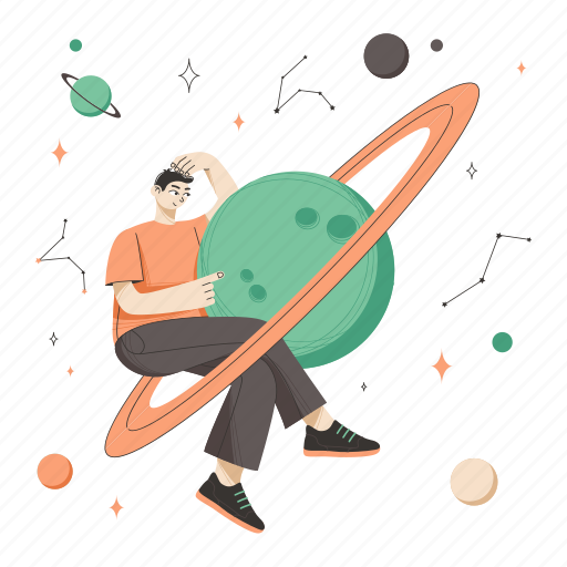 Meta universe, universe, space, planet, galaxy, earth, world illustration - Download on Iconfinder