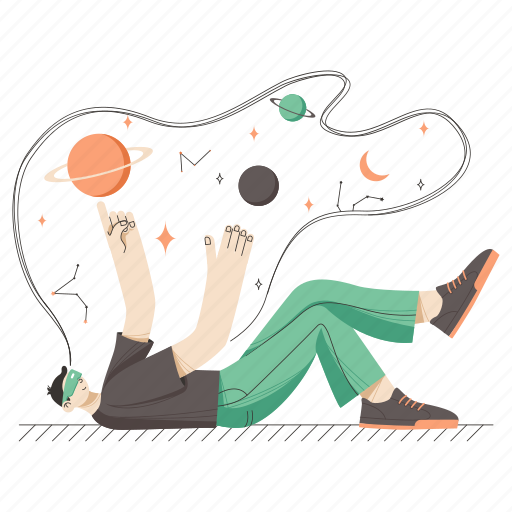 Meta universe, universe, planet, space, galaxy, star, science illustration - Download on Iconfinder
