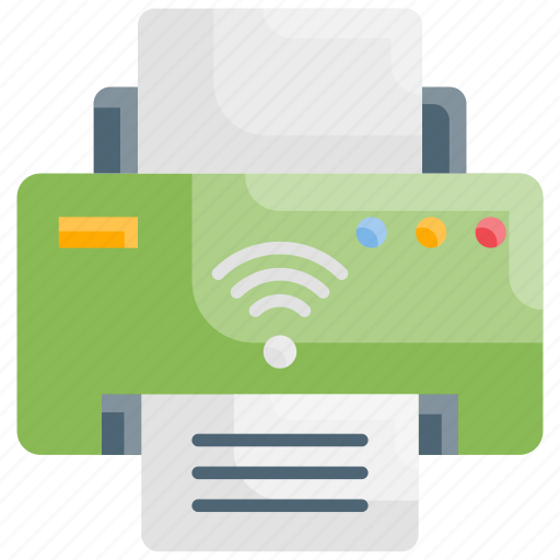 Electronic, home, printer, smart, technology, wireless icon - Download on Iconfinder