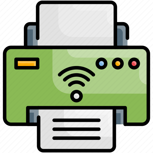 Electronic, home, printer, smart, technology, wireless icon - Download on Iconfinder