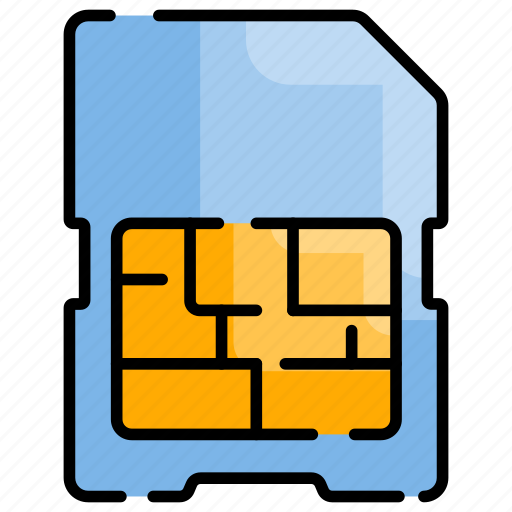 Chip, communication, phone, sim, smart icon - Download on Iconfinder