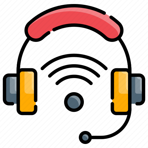 Headphone, headset, technology, wireless icon - Download on Iconfinder
