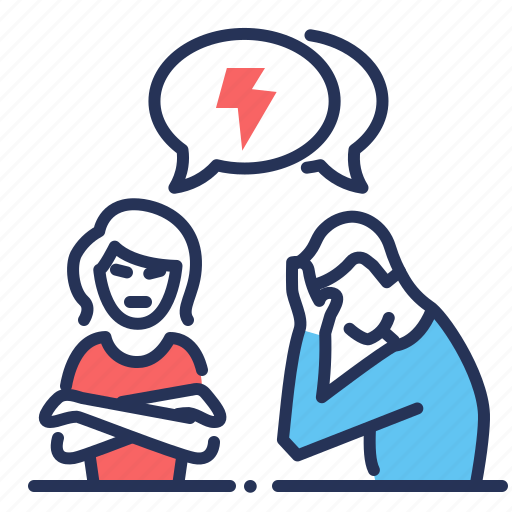 Angry, couple, family, quarrels icon - Download on Iconfinder