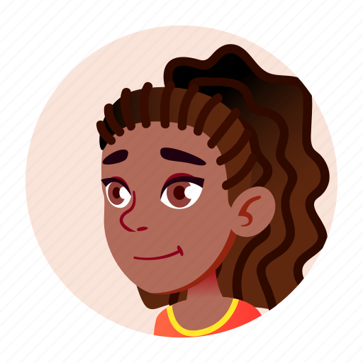 African, avatar, black, girl, people, school, teen icon - Download on Iconfinder