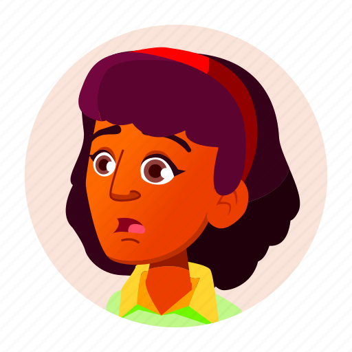 Avatar, expression, girl, hindu, indian, teen icon - Download on Iconfinder