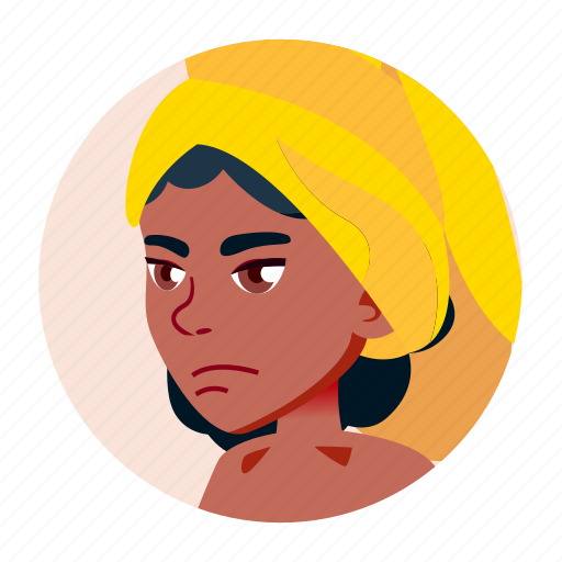 African, avatar, black, girl, teen, university icon - Download on Iconfinder