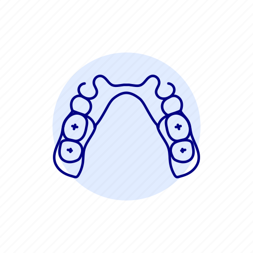 Removable, partial, denture icon - Download on Iconfinder