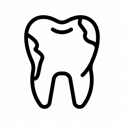 Caries, decayed tooth, dentist, sore tooth icon - Download on Iconfinder