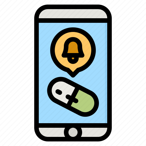 Notification, alert, healthcare, pills, smartphone icon - Download on Iconfinder