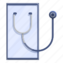 telemedicine, stethoscope, tablet, health