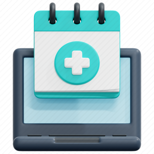 Appointment, medical, calendar, date, schedule, check, 3d 3D illustration - Download on Iconfinder