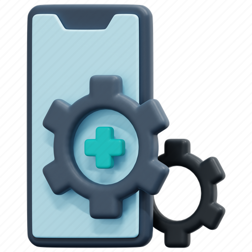 Medical, service, smartphone, mobile, medicine, online, health 3D illustration - Download on Iconfinder