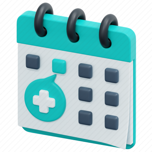 Calendar, medical, appointment, time, and, date, checkup icon - Download on Iconfinder
