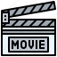 cinema, clapperboard, film, movie, tool 