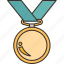 medal, winner, champion, achievement, victory 