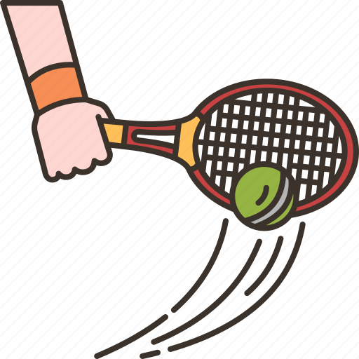 Tennis, backspin, hit, ball, sport icon - Download on Iconfinder