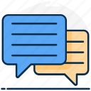 chat, communication, conversation, discussion, negotiation