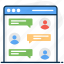 comments, forum, web chat messaging, web communication 