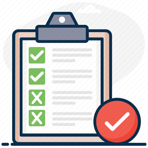 Checked paper, feedback, opinion, questionnaire, survey icon - Download on Iconfinder