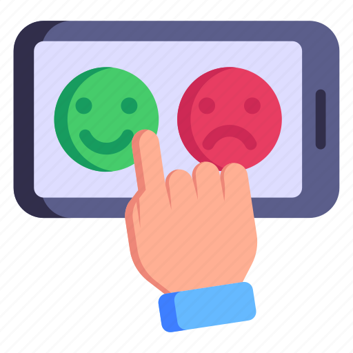Online response, emoticons, reactions, emojis, satisfaction icon - Download on Iconfinder