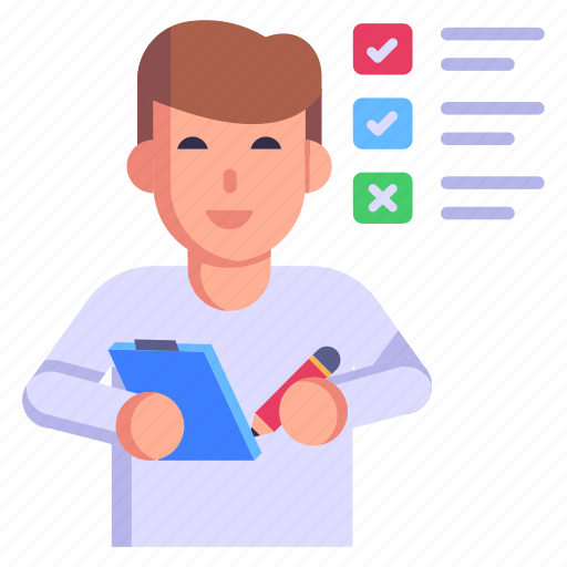 Manual checking, checklist, manual testing, to do, survey icon - Download on Iconfinder