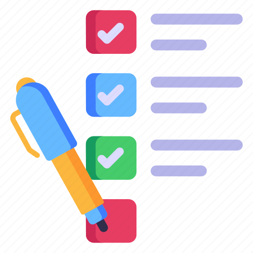 Checklist, checking, writing list, survey, testing icon - Download on Iconfinder