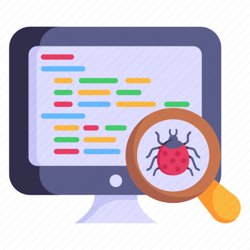 Bug search, system bug, bug testing, bug analysis, find bug icon - Download on Iconfinder