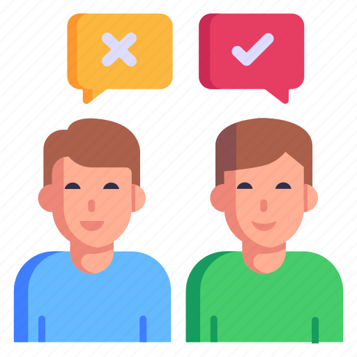 Opinions, disagree, antithetical, opposite opinion, different opinions icon - Download on Iconfinder