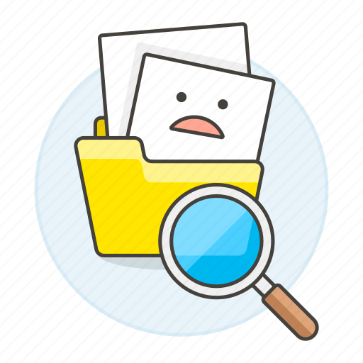 Doc, emoji, explorer, finder, folder, folders, found icon - Download on Iconfinder