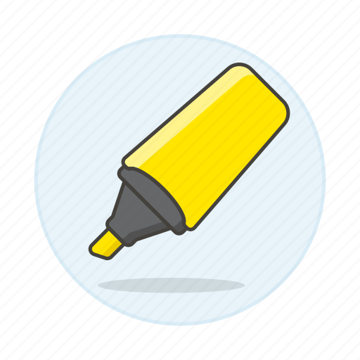 Highlighter, marker, pen, reviewing, text icon - Download on Iconfinder
