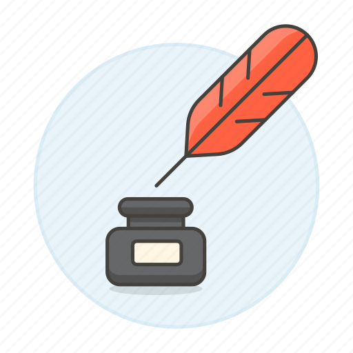 Feather, ink, pot, quill, supplies, text, tools icon - Download on Iconfinder
