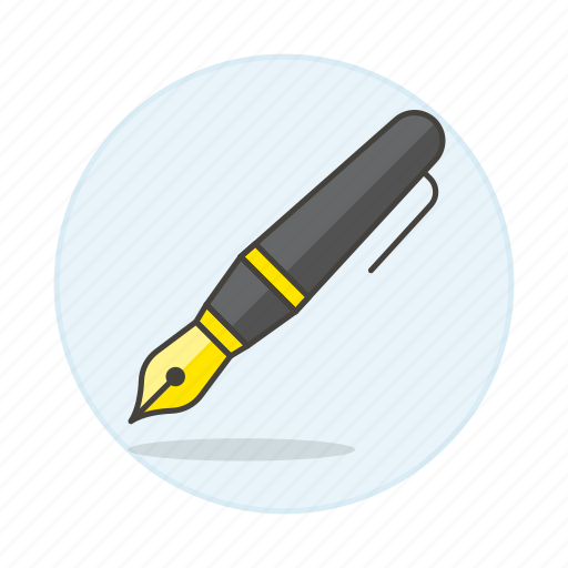 Calligraphy, fountain, pen, supplies, text, tools, writing icon - Download on Iconfinder