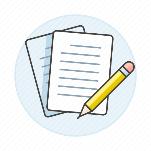 Doc, eraser, papers, pencil, sheet, text, writing icon - Download on Iconfinder