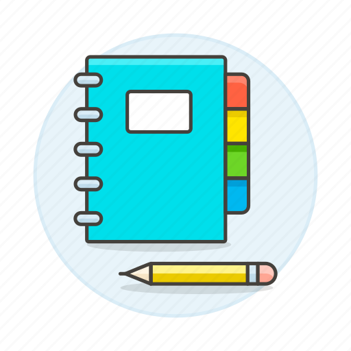 Agenda, notebook, pencil, planner, text icon - Download on Iconfinder