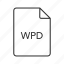 wpd document, wpd file icon, wpd icon, wpd image, wpd text format, odt, wordperfect document 