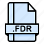 fdr, file, file extension, file format, file type 