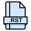 file, file extension, file format, file type, rst 