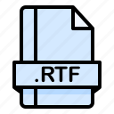 file, file extension, file format, file type, rtf