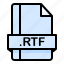 file, file extension, file format, file type, rtf 