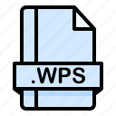 file, file extension, file format, file type, wps