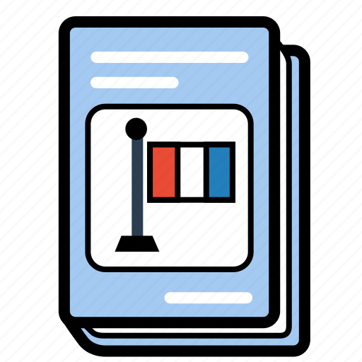 Book, french, schoolbook, textbook icon - Download on Iconfinder