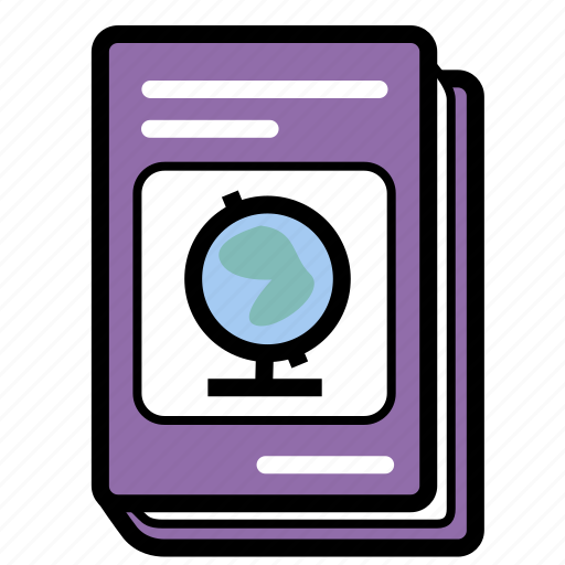 Book, geography, schoolbook, textbook icon - Download on Iconfinder