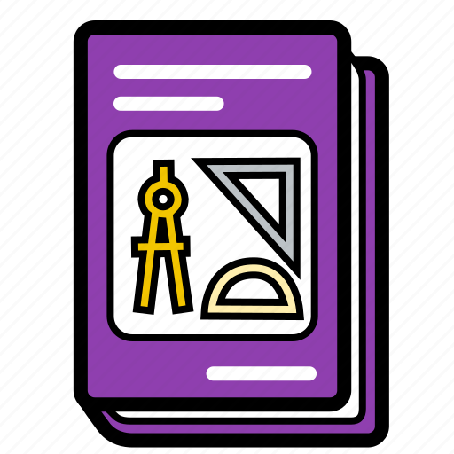 Book, geometry, maths, schoolbook, textbook icon - Download on Iconfinder