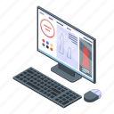 business, cartoon, computer, isometric, modeling, textile, woman