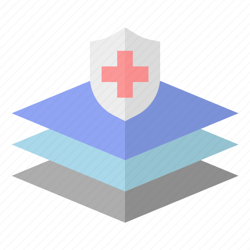 Hygienic, medical, textile, layers, healthcare icon - Download on Iconfinder