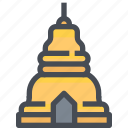 building, landmark, pagoda, temple, thai