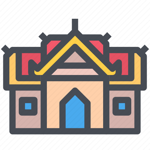 Architecture, building, landmark, religion, temple, thai icon - Download on Iconfinder