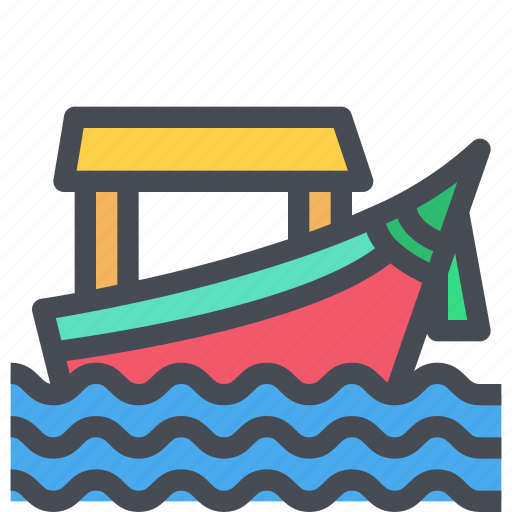 Boat, sea, ship, thai, thailand, travel icon - Download on Iconfinder
