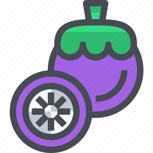 Food, fruit, healthy, mangosteen icon - Download on Iconfinder