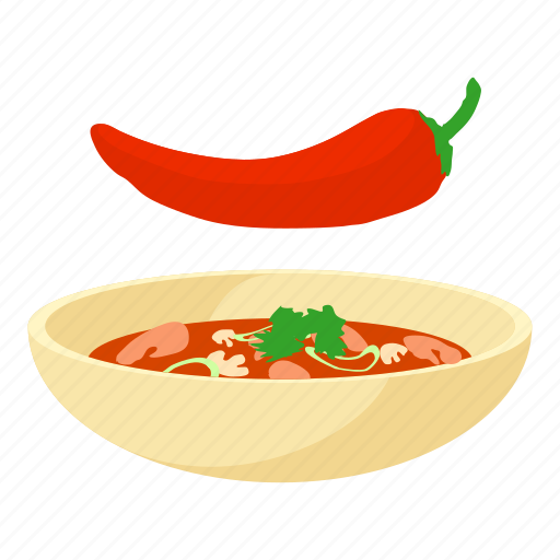 Cartoon, chilli, food, hot, mexican, pepper, red icon - Download on Iconfinder